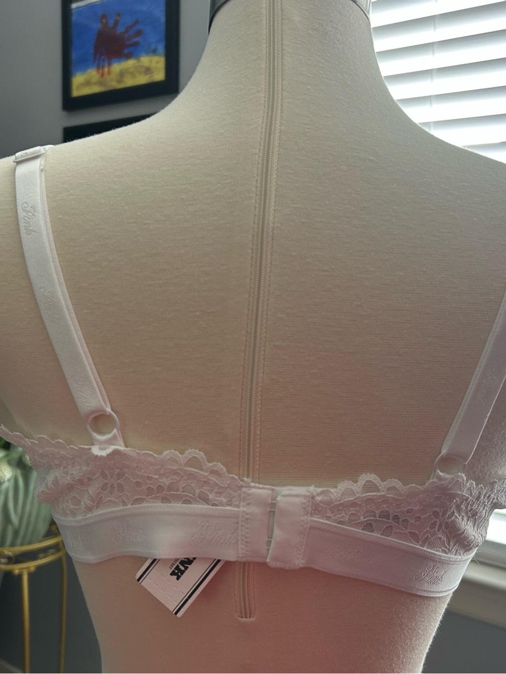 ⚜️ PINK Victoria Secret NEW White Lace Bralette Bra - Picture 4 of 6